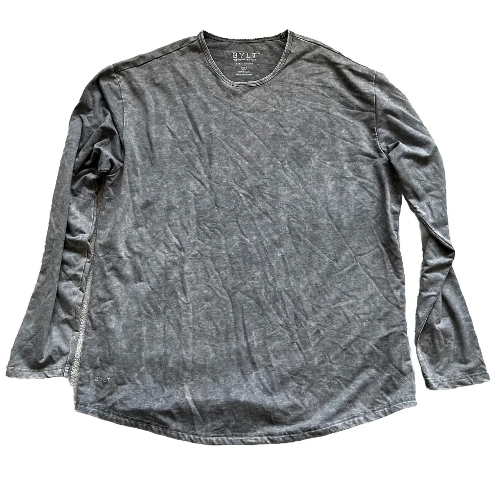 BYLT SIGNATURE BASICS PREMIUM LONG SLEEVE SHIRT SIZE XXL ATHLETIC STYLISH TRENDY_7